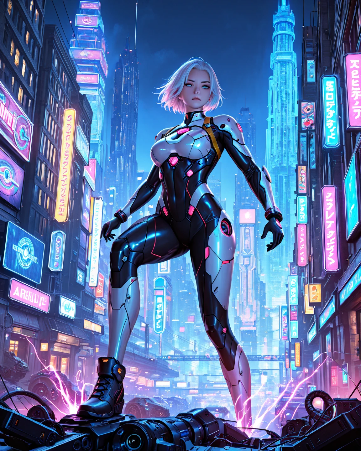 manga,comic,colorful,elaborate,hyper quality,sci-fi,highly detailed,city cloud war highbuildings tower,beautifulgirl street