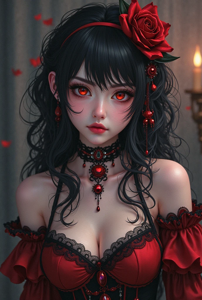 Remilia scarlet with a queen crown