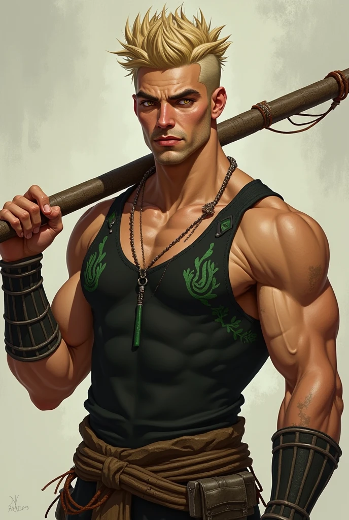 make zoro from one pice post time skip, without clothes, sensualizing