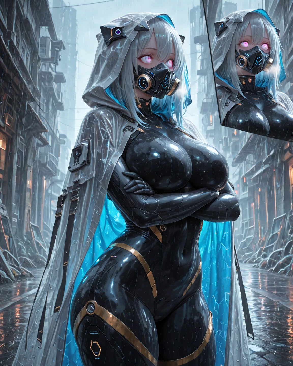 ((best quality)), ((masterpiece)), (detailed), perfect faces, (((Big tits))), ((((sharp image)))), two hot young busty girls, black lava outfit, stocking, beautyful faces, (( long length hair)), ((detailed eyes)), lightning in the background, ((dark castle in the background, ((lace thigh fix), garter belts (((the clothes melt off her))), (((black paint splattered on it))), (flying dragon in a background), black damaged corsets, ((clothes were torn in several places))), latex lingerie, (nun costumes), (((he wearing a black spiderman venom face mask))), venom, black dark venom, ((black lacy brassiere)), perfect detailed , (detailed eyes), ((photographed from front)) latex, erotic pose, boobies , long white hair, detailed eyes, good anatomys, big boobies, (((two person))), (((Full-bodys)))
