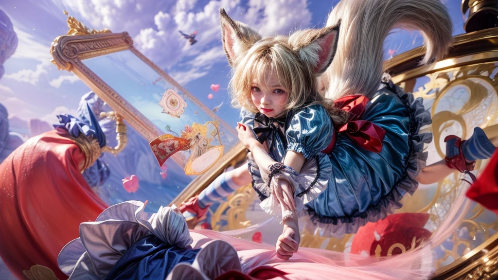 Alice in Wonderland scene,No characters, Ultra-high resolution,Extremely detailed, masterpiece, beautiful,