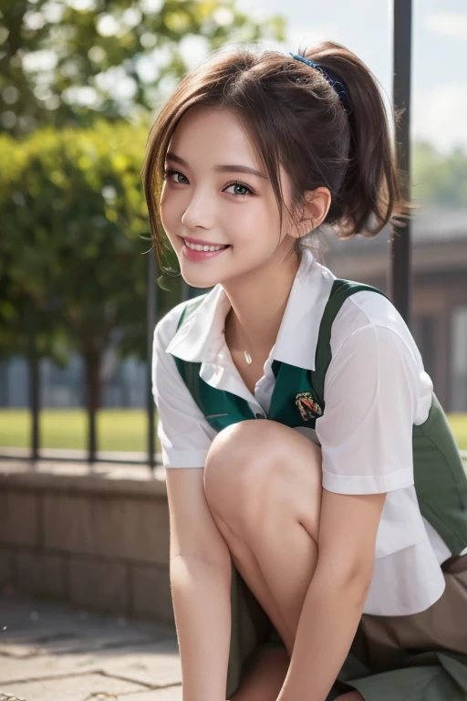 1girl em, fofura suprema, (Rosto detalhado super bonito), beautiful breasts, High school uniform with chest wide open, extremely high quality, A mais alta qualidade de imagem, Top resolution, Fotos RAW, Realistic, Fotorrealista, ultra detalhado e bonito, Detalhes mais altos, Pele clara bonita e brilho, lindos olhos grandes, Lip gloss, Cabelo liso soprado pelo vento, boca ligeiramente aberta, sorriso bonito, Peito bem aberto, (High school uniform with chest wide open:1.5), Sala Crass,(((Fique de fora)))、(((Panoramic representation)))、((()))、(((no-bra)))、((tenso))、((seios grandes cintura fina))、((((quase nu))))、(((Puxe a saia verificada)))、((Pelos pubianos crescem))、((Sorriso cheio de felicidade))、((Corpo inteiro como))、(((Revelar loucura)))、(((mostrar a virilha)))、((()))