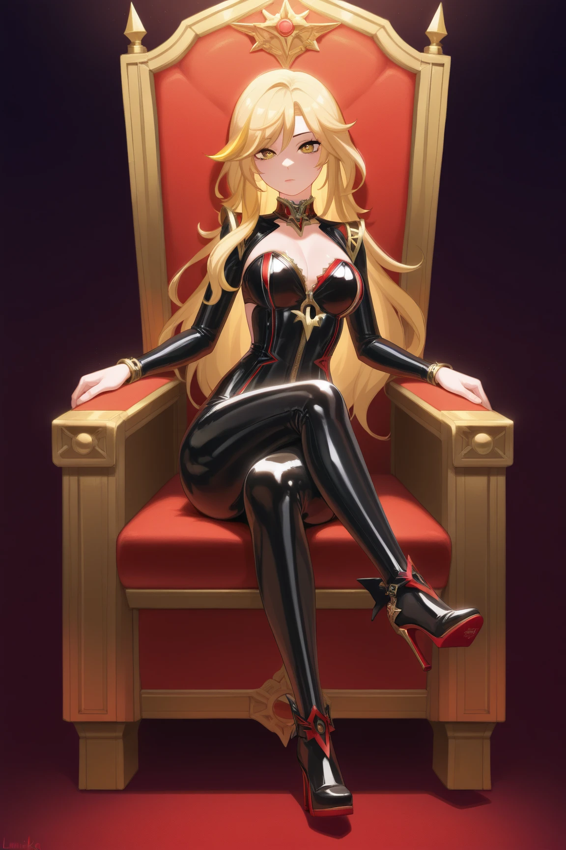 Adagio he sits on a throne and laughs Black bodystocking