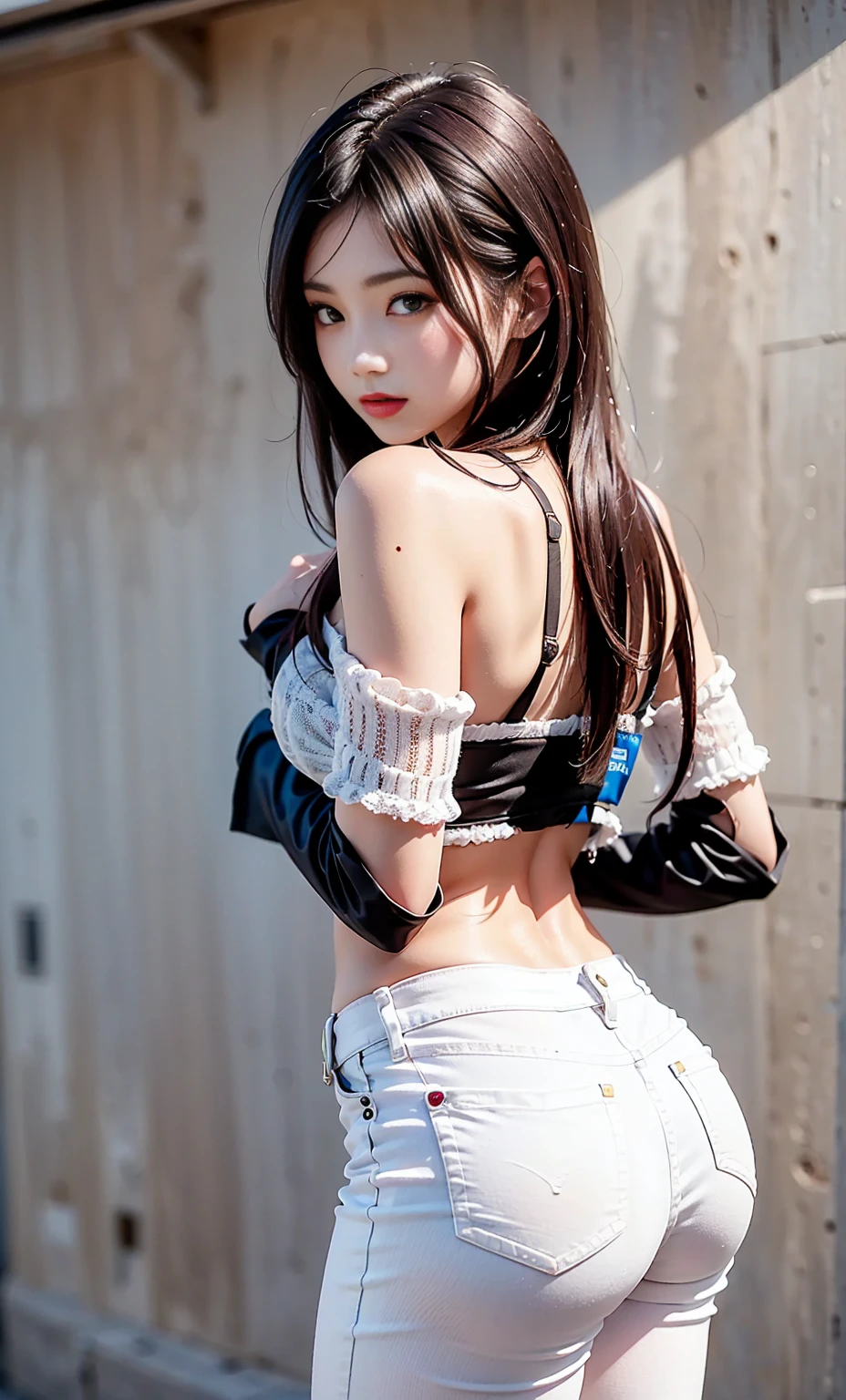 cute girl photo realistic