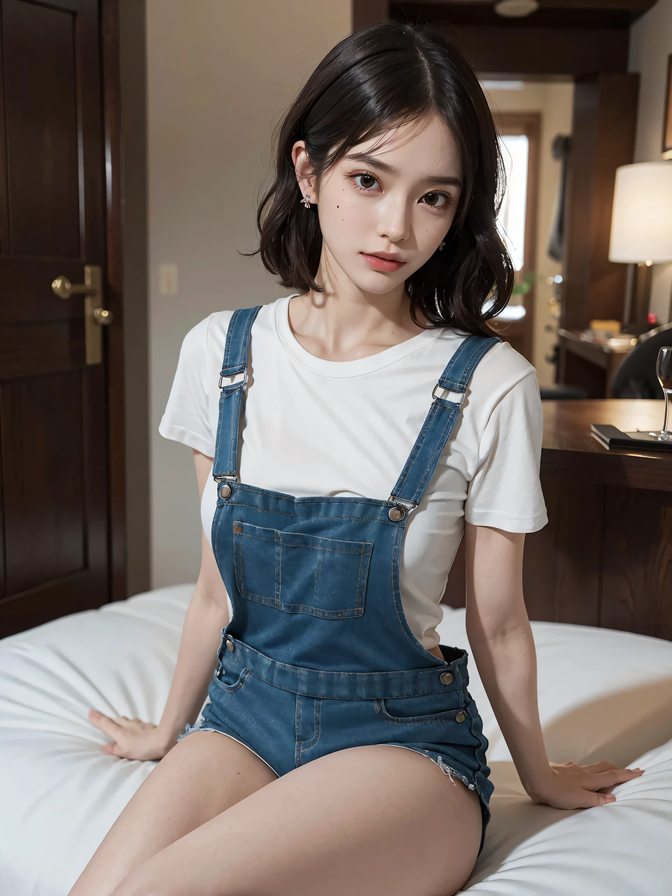 highest quality、Japanese、Bad Girls、2０age、naked、Have sex、Suck the penis、Overalls、Work clothes、Short Hair、Flying hair、Blonde、Thick pubic hair