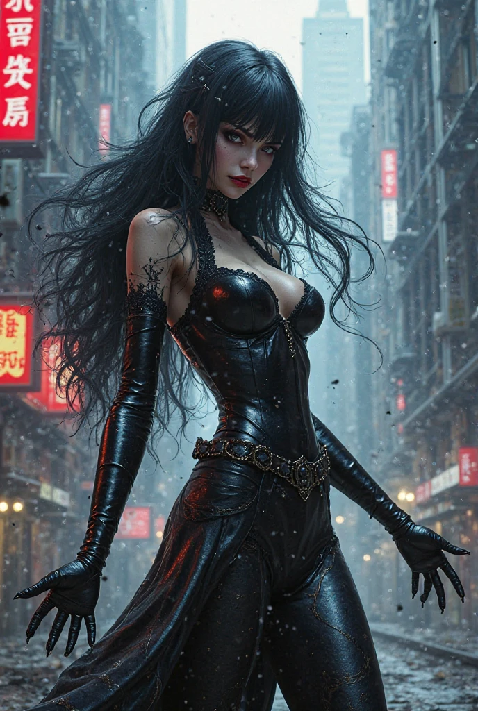 (best quality,4k,8k,highres,masterpiece:1.2),ultra-detailed,(realistic,photorealistic,photo-realistic:1.37),A persona user from Persona 5, accompanied by their guardian spirit, stands in a vibrant and bustling city. The persona user, dressed in stylish and unique attire, exudes confidence and determination. The persona user stands tall, projecting an aura of strength and power.
Beside the persona user, their guardian spirit manifests in the form of a Yokai, a supernatural creature known for its mystical abilities. With intricate details and vibrant colors, the Yokai emanates an otherworldly presence. It serves as a visual representation of the persona user's inner self, both a protector and a source of power.
Surrounding the persona user and the Yokai, the cityscape comes alive with bustling streets, vibrant signs, and towering skyscrapers. The city is bathed in the hues of sunset, casting a warm and mysterious glow over the scene. The lights from the city create an enchanting ambiance, highlighting the contrast between the modern metropolis and the fantastical elements of the persona user and the Yokai.
In terms of art style, the image embodies a fusion of anime and concept art. This combination captures the essence of the Persona 5 world and brings it to life with bold lines, dynamic poses, and a unique blend of realism and fantasy. The art style seamlessly integrates the supernatural elements with the urban setting, creating a visually striking composition.
The lighting in the image is carefully crafted to enhance the atmosphere and mood. Soft, diffused light illuminates the persona user's face, accentuating their features and adding a touch of mystery. The cityscape is bathed in golden hues, creating a warm and inviting ambiance that contrasts with the supernatural elements of the scene.
