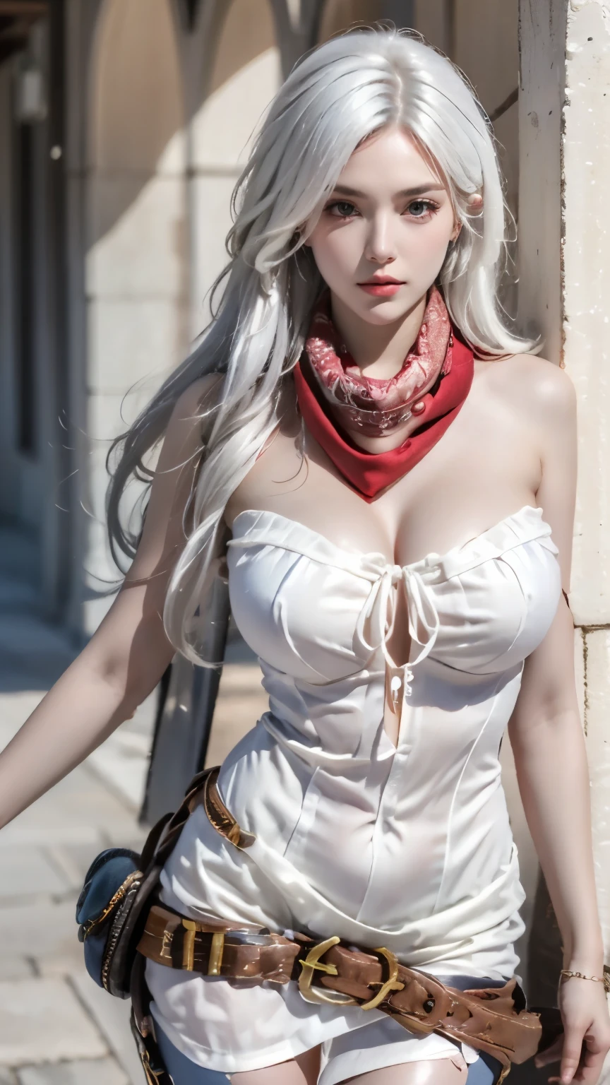 (highest quality, 8k, High resolution, realistic:2.0), (((alone, one girl:2.0))),(lit: front),(lit: strong),(ultimate beautiful girl:2.0),(shiny skin),(oily skin),(platinum blonde hair:1.3),(straight long hair:2.0),blush brown makeup , dark eye makeup , use pink glossy lipstick,(girl with big beady eyes:1.5),((round face, smile, big breasts,big ass))、flushed complexion、((upper body portrait)) 、((snowy winter outdoors))、（anatomically correct）、（perfect body proportions)、 ((perfect hands))、 (((perfect fingers)))、(oily skin:1.5)、