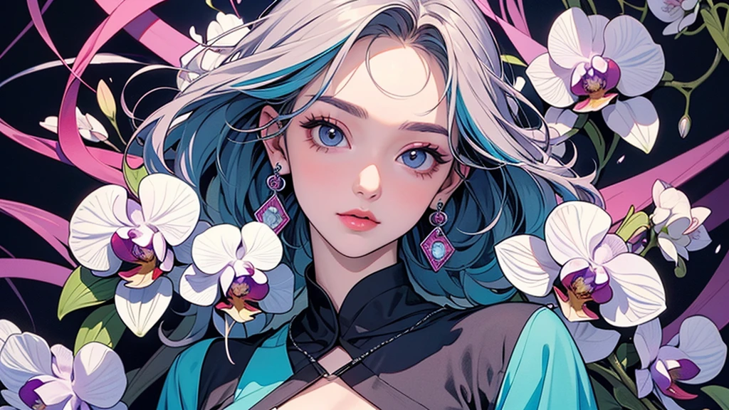 obra de arte, Melhor qualidade, Ultra high resolution, detalhado illustration, retrato, detalhado, 1 girl standing in the wheat field, Sozinho, cabelo longo, flor, hanfu branco, Sorriso, corpo todo nus, very cabelo longo, water hair, boca fechada, visualizador de frente, franja,(she reaches an incredible orgasm:1.8),(ela busca prazer pervertido),(Uma garota que mostra a virilha:1.5),(Mulher ordenando que os espectadores olhem para sua virilha:1.8),(She blushes with excitement),(BOTH HANDS MASSAGING your groin:1.5),(Enfatize os seios),(Enfatize a virilha:1.5),(completamente nua:1.5),(Uma mulher que quer mostrar a virilha:1.8)