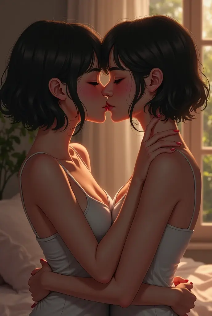 make her lesbian and let them kiss