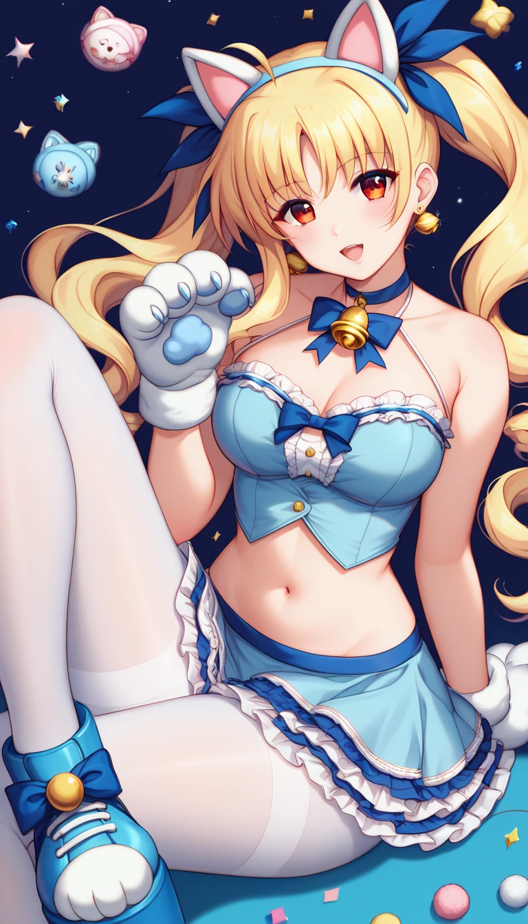 tsukino usagi, blonde hair, blue eyes, bunny ears, bunny costume, woman, beautiful girl, bows, heels, kemonomimi, long hair, playboy bunny outfit, shoes two bows, two pigtails, usagimimi,