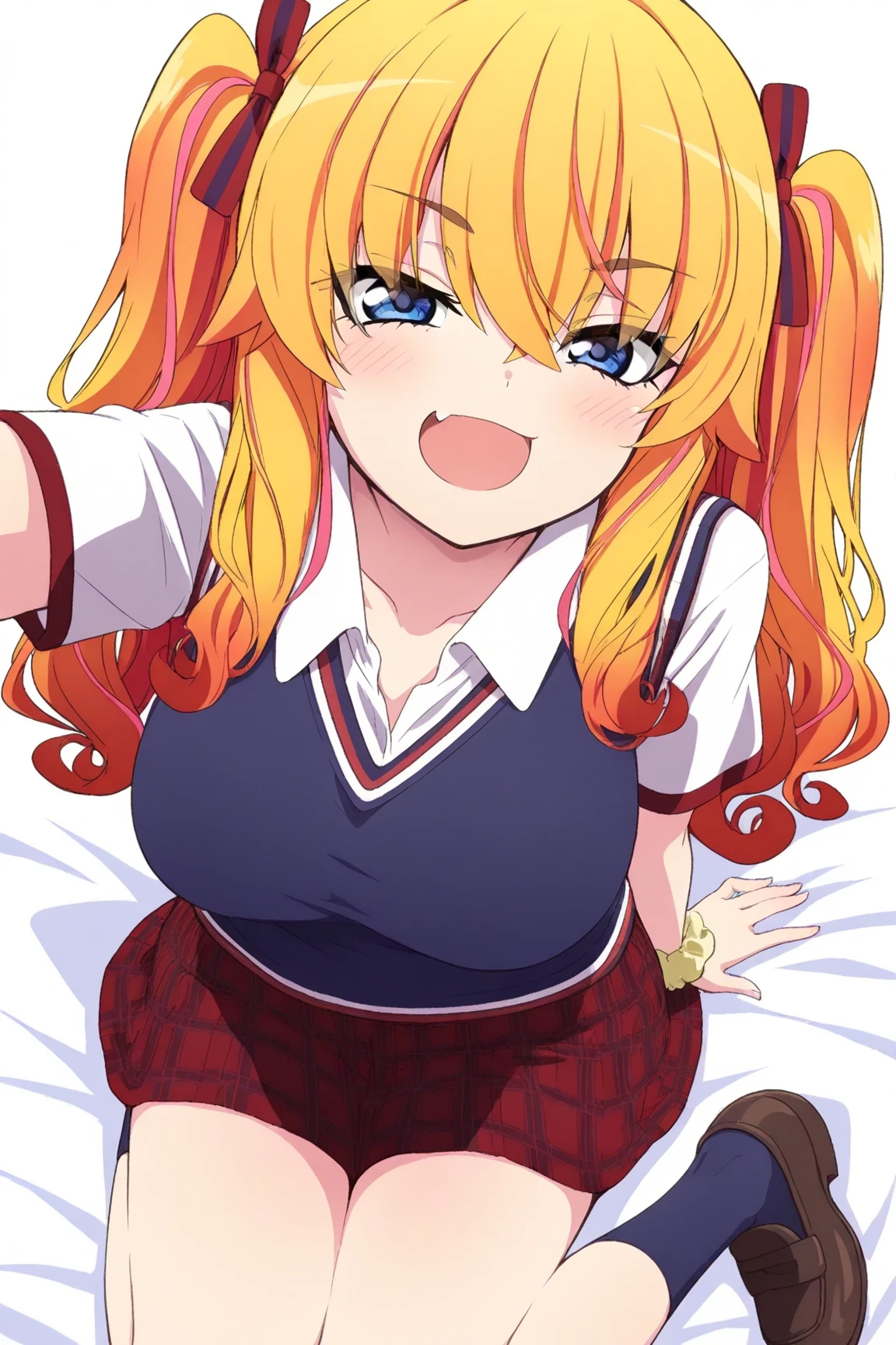 Browsing Caution,blonde,Twin tails,((Very small boobs)),Flat chest,(((steam around pussy))),(clitoris, urethra, close-up crotch, crotch focus, dynamic angle), (open vagina),(school girl uniform,pink cardigan,blue skirt,bed),((sweat,blush)),((happy,smile)),((sex,boy,one penis,vaginal,woman on top)),((cum inside,cum drip,cum in pussy,bukkake,cum on face,facial,excessive cum))