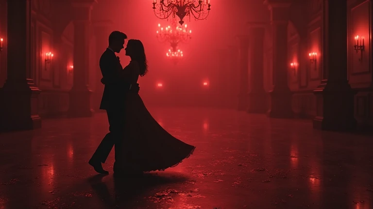 ethereal photo of an elegant couple, Brazilian nationality, tanned skin, emerging from swirls of smoke and red and black vapors, Peter Lindbergh style, masterpiece of complex art, foreboding, golden ratio, Trend in CGSeteration, intricate, epic, trend in ArtStation by artgerm, highly detailed, vibrant, production cinematic character rendering, very high quality model