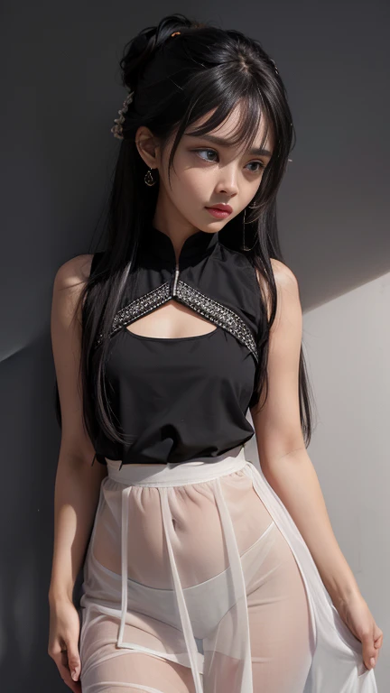 Super detailed,Realistic,(One girl),on stage,Stage lighting,(Detailed Background),[(Detailed face):14],(Detailed nose redness),(Center of chest),(Fine twin tails),(Wavy Hair),Detailed sunlight,(Skin with attention to detail:1.4),(Flat bangs),Focus on the face,(Detailed black eyes:1.4),(Big eyes),(White socks),
clean, Pure Face,(Captivating smile),Are standing,
(Knitted sleeveless),(mini skirt) ,