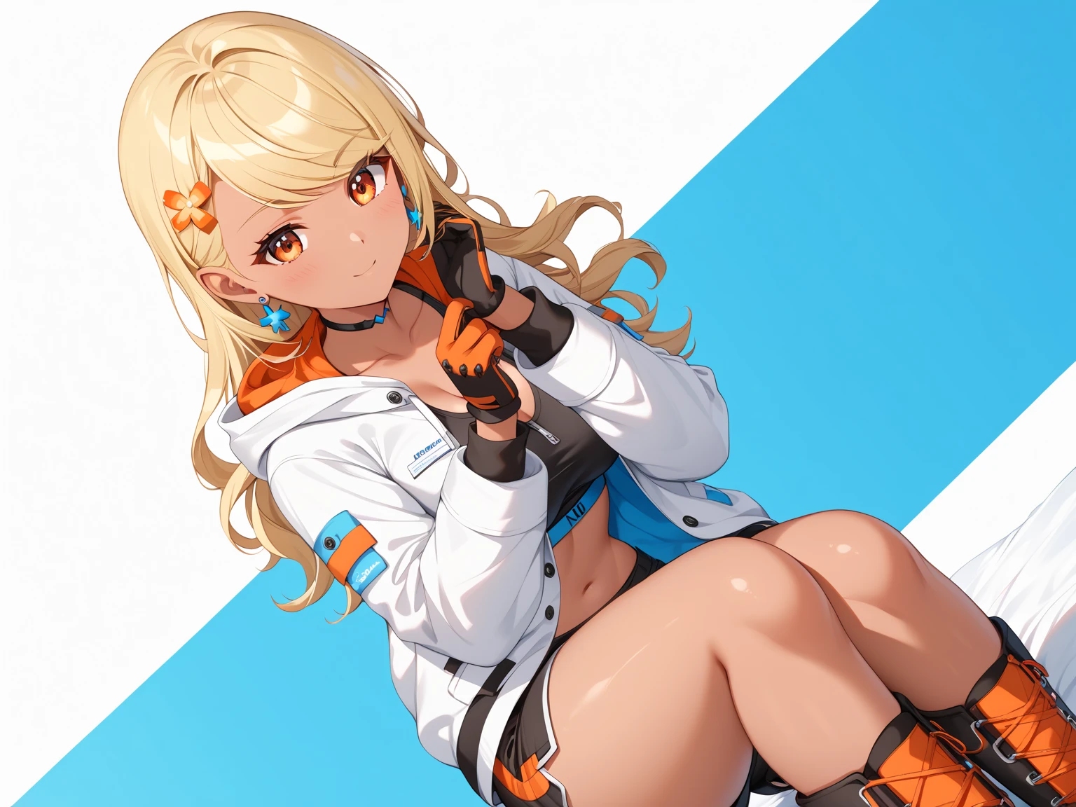 masterpiece, best quality, highly detailed, 1girl, solo, cynthia_pokemon,
one eye covered, hair over one eye, blonde hair, blue eyes, pink lips, hair ornament, large breasts, (seductive smile:1.3), long hair, grey eyes, blush,
gym,
<lora:cynthia_pokemon-08:0.9> <lora:bea_outfit-08:1> (bea_outfit:1.3), bodysuit, black bodysuit, bodysuit under clothes, hairband, black hairband, bow hairband, shirt, knee pads, shorts, short shorts, short sleeves, white shirt,
standing, fighting stance, standing on one leg, barefoot