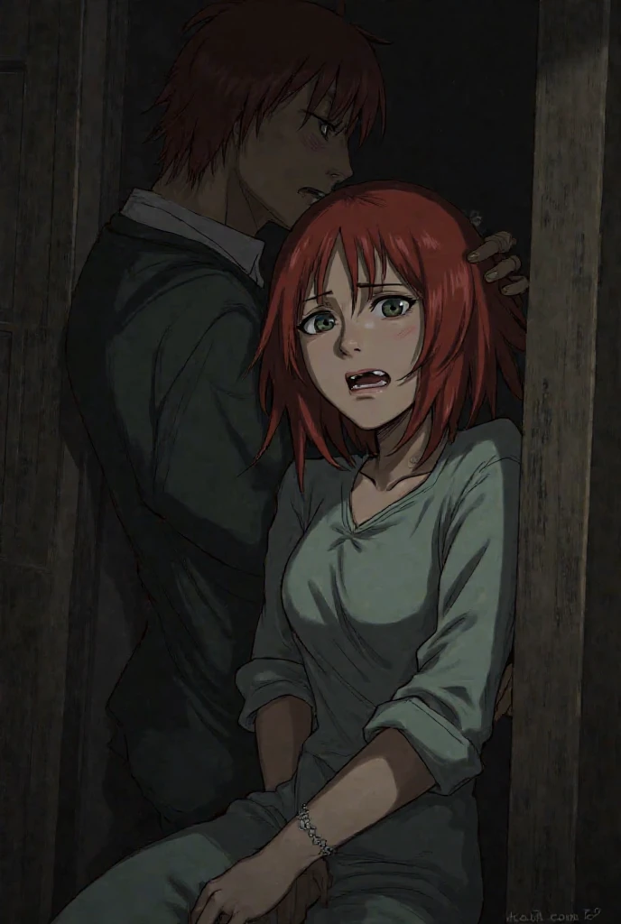Le personnage Makima de la série animée Chainsaw Man, fragile, obésité morbide, ssbbw, pleine longueur (corps entier 1.1.), fond sombre, obscurité, anatomie correcte 1.1, anatomie correcte de la main, Très féminin, corps gras et rond, grosses Jambes, fesses, beau corps obèse, ventre rond et mou très gras, cheveux roux, Yeux oranges, Cercles rouges pour les écoliers, chemise blanche, jupe noire, cravate noire, pose sexy, réaliste, very détaillé, beau corps, détaillé body, détaillé hands, détaillé, vibrant, détaillé Face, Conception des personnages de Makima. very détaillé, détaillé body, détaillé hands, détaillé Face, Art animé, Hugh Détails, Visage très abattu, détaillé eyes, Illustration ultra fine, Meilleure ombre, détail fin, beautiful détaillé glow, beautiful détaillé, Extraordinairement beau, extremely détaillé, inexpressif, composition épique, Style animé. art animé, Style animé. Jupe noire, chemise blanche, cravatte, pose sexy. Double menton, visage très gras, grosses joues, joues potelées