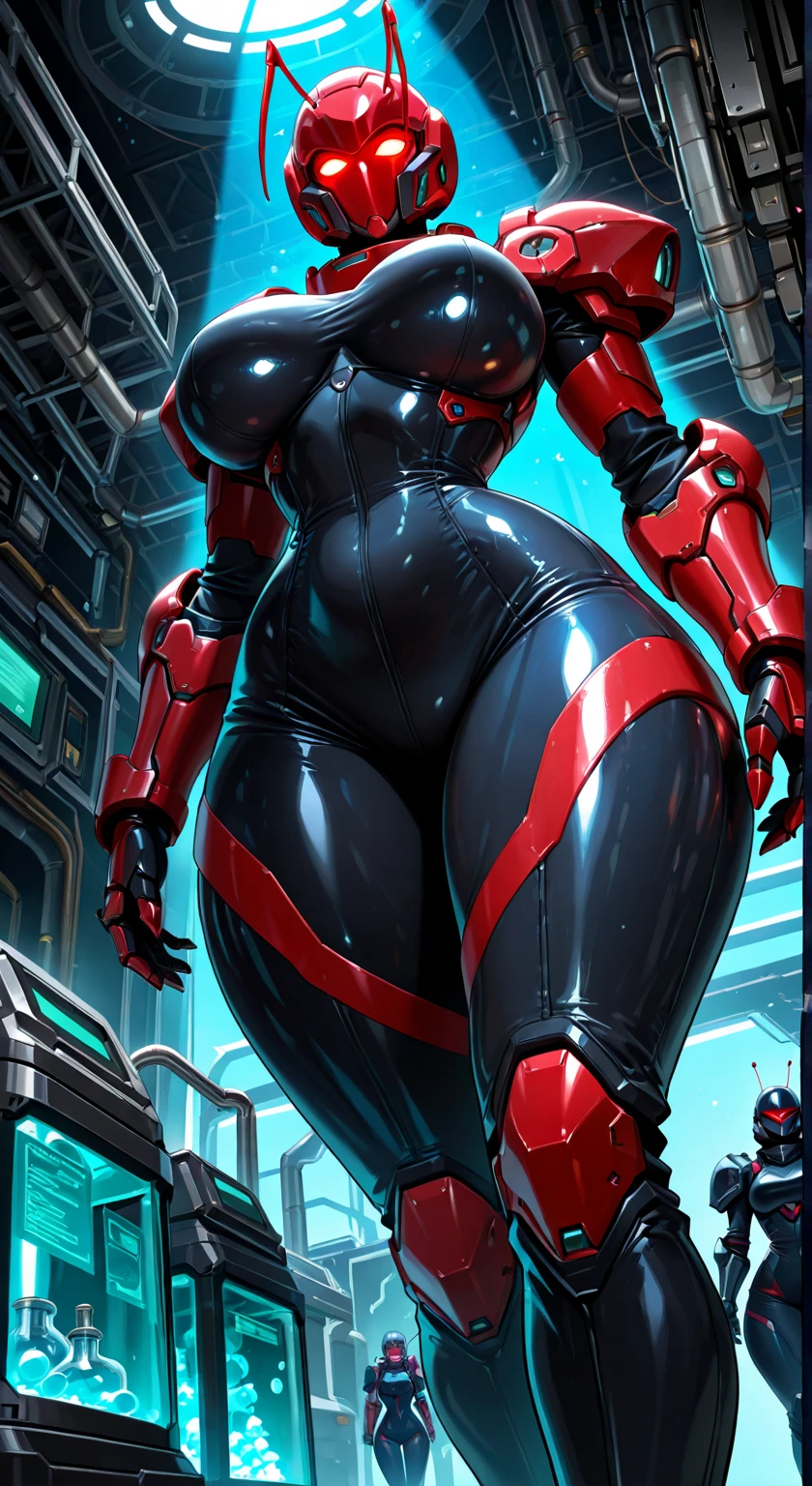 (Made by hb-viper :1)ant woman, tall and powerful strong ant girl, sexy brown armor, sexy organic exoskeleton, super sexy armor, reddish brown skin, moist and wet skin, perfect body, senkstrandes and perfect, perfect and marked abdomen, perfect and beautiful ass, curvy body perfectly beautiful, ant beak, ant mouth, ant teeth, only two antennae on its head, adorable and epic face, expression easy tranquility and happiness, beautiful ant woman, red skin, wet and moist exposed skin, a pizza ant instead of fingers, insectoid anatomy, body with insectoid features