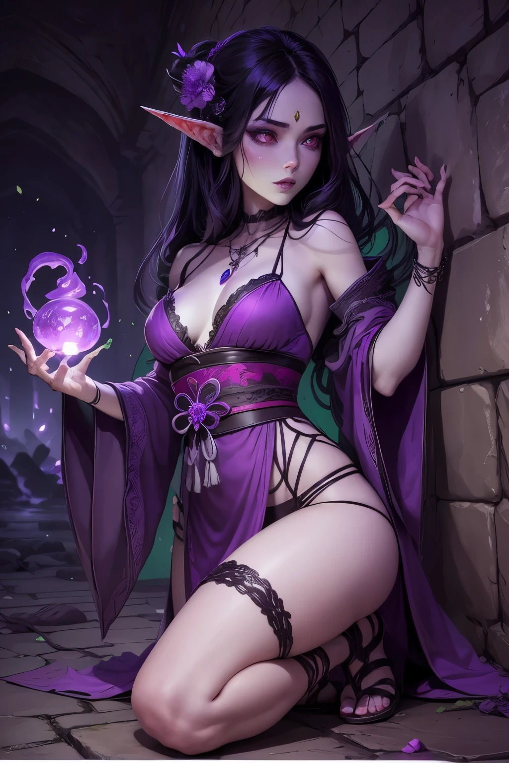 (masterpiece, top quality, best quality, official art, beautiful and aesthetic:1.2), Extreme detailed, 2 Sexy Demon, 1 girl, large breasts, nipples, (very long horns:1.6), flames around, glowing body, sexy, , Colorful, Highest detailed, Cold light, 