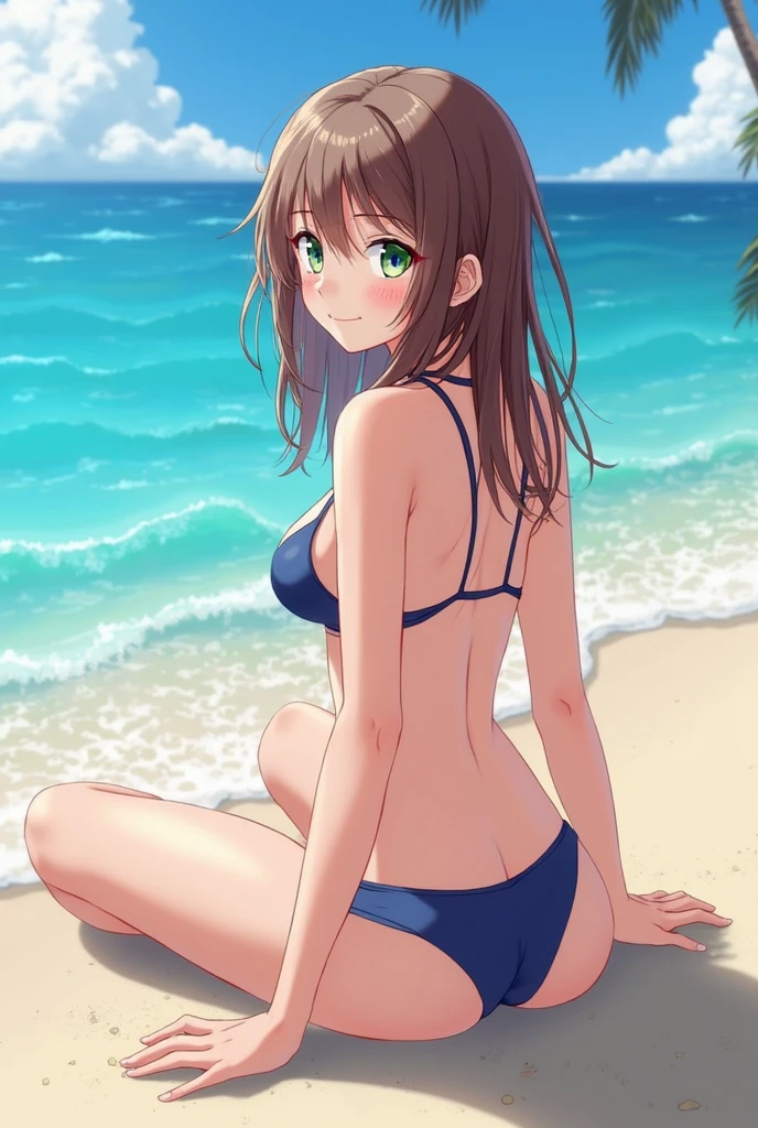 sayuogiwara, Ogihara glaze, Brown Hair, (Brown eyes:1.5), Medium Hair, 12-year-old girl,break , ((In underwear)),（white lace tiny bra),(White lace small panties),(((pubic hair)))、Browsing Caution、blue sky、Browsing Caution、Wet、whole body, (((pubic hair))), Browsing Caution, Pussy, ,(((pubic hair))),Big Breasts,Beautiful breasts,(Walking on the beach)、wallpaper,(Walking on the beach )、(that&#39;the wind is strong、(Very embarrassing panic smile)、 break (masterpiece:1.2), highest quality, High resolution, ユニティ8kwallpaper, (shape:0.8), (Fine and beautiful eyes:1.6), Highly detailed face, Perfect lighting, Highly detailed CG, (Perfect hands, Perfect Anatomy),（white lace tiny bra),(White lace small panties),My nipples are erect