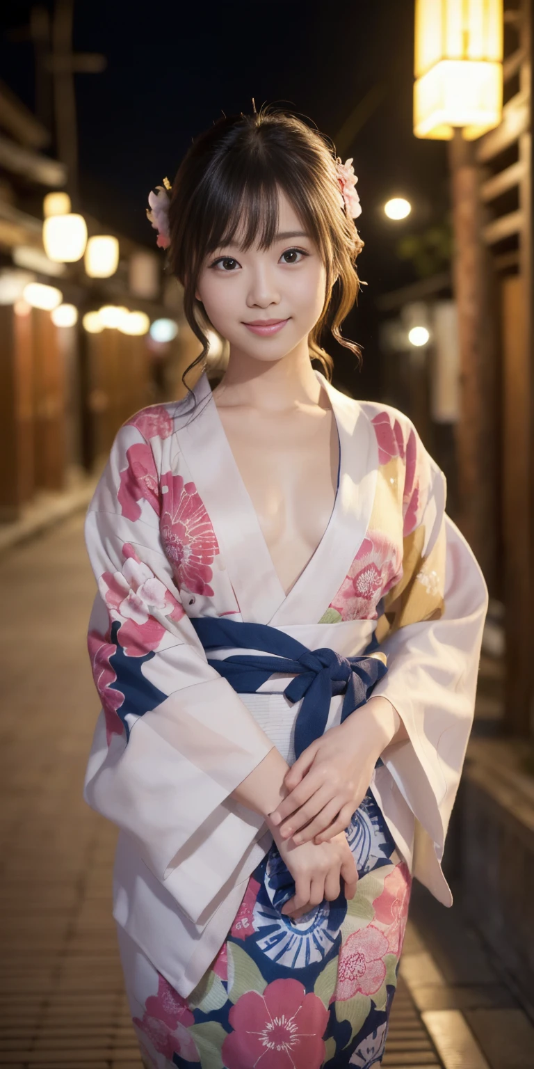 ((8K)), (RAW photo), (Realistic), (photo-realistic), ultra high resolution, masterpiece, highest quality, perfect lighting, professional lighting, detailed lighting, dramatic shadow, ray tracing, (((sharp focus))), 1 Japanese beautiful lady, 30 years old, slender body type, beautiful detailed brown eyes, small breasts, big thick thighs, medium messy hair, light brown hair, half open mouth, looking at viewer, ((old Japanese house)), (intense ecstasy:1.5), kimono, expose one's shoulder, off shoulder, Oiran, Maiko,