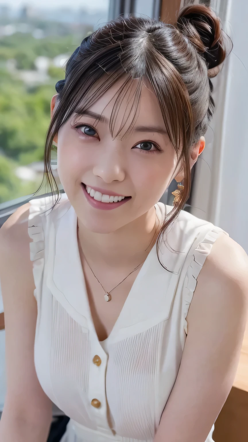 (Browsing Caution:1.2), (Nude:1.9),(Completely naked:1.9),(masterpiece:1.0), (Highest quality:1.2), (Ultra-high resolution:1.2), 8K resolution, 、(9 years oldeautiful girl:1.2)、 Full body image、Japanese、Baby Face、ponytailtton、Shaved、Show your side、Raise your arms、Show your side,(Child body type:1.2)、(Flat :1.2)、Sharp focus, Cinema Lighting, Beautiful face in every detail, Detailed skin texture, Pale skin, Detailed brown hair, smile, Realistic glowing skin, Beautiful plump nipples,Slim waist, 魅惑的なsmile,(Pink areola:1.2), (Head to Knee:1.2)