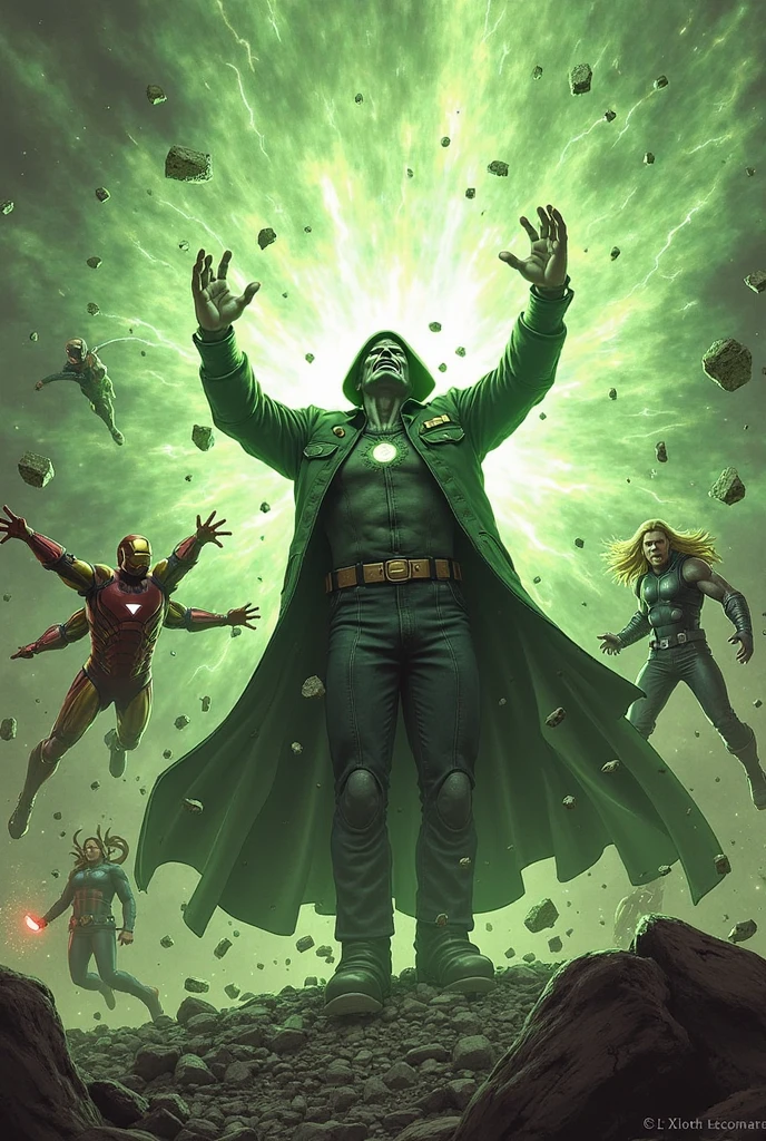 While surrounded by zombies、A female wizard wearing green clothes is fighting