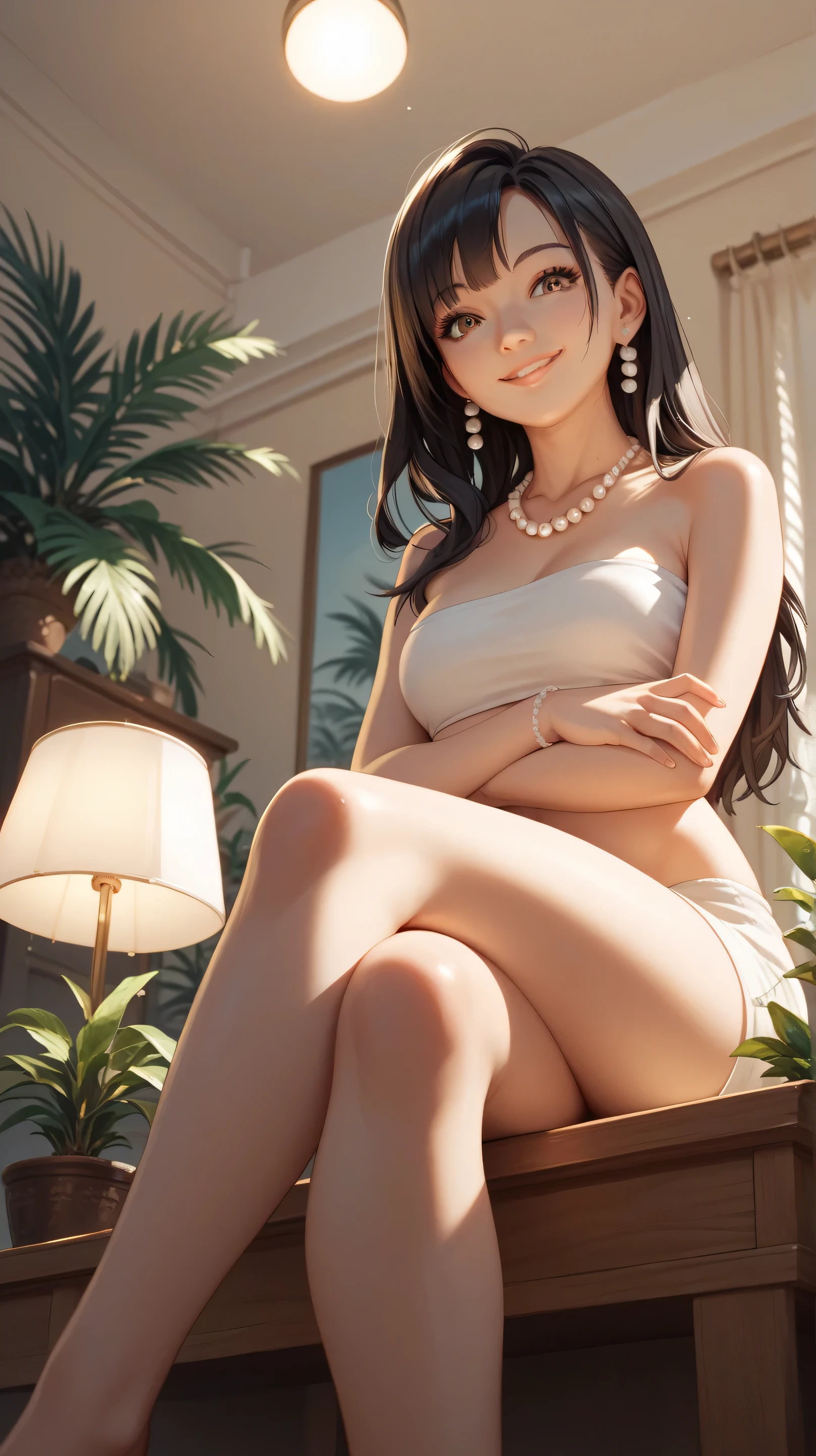 Una caricatura de una mujer en bikini con un top floreado, Nico Robin, seductora chica de anime, Bikini realista, Hermosa y seductora mujer de anime, commission for high resolution, swimsuit, attire: bikini, seductor retrato de Tifa Lockhart, is wearing a swimsuit, Tifa Lockhart, Tifa, fullbody commission for, oc commission, Marin Kitagawa Fanart, swimming suit