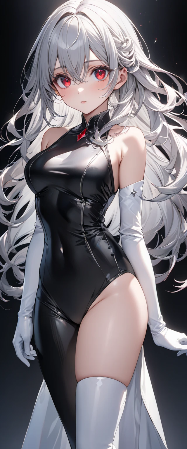 masutepiece, of the highest quality, hyper HD, max res, Very detailed, Clean skin, Anime, full body,, Slender, Very cute, , Red eyes, semi long hair, Silver hair, Braided hair, lying down, Wide open legs, Raised Legs, White costume, Rabbit ears, Bunny Girl, half-shedding clothes, Half flows down, Wet clothes, Light-skinned clothing, Clothes visible at the tip of the chest, Sweat, Light clothes, clothes with a see-through tummy, underbust, Embarrassed, Blushing, show off pubic area, cleavage, Crotch showing through, Areola showing through, pubic area is open, Pubic Area Showing, Vaginal imaging, breasts out, cum shots，Like the real world --auto