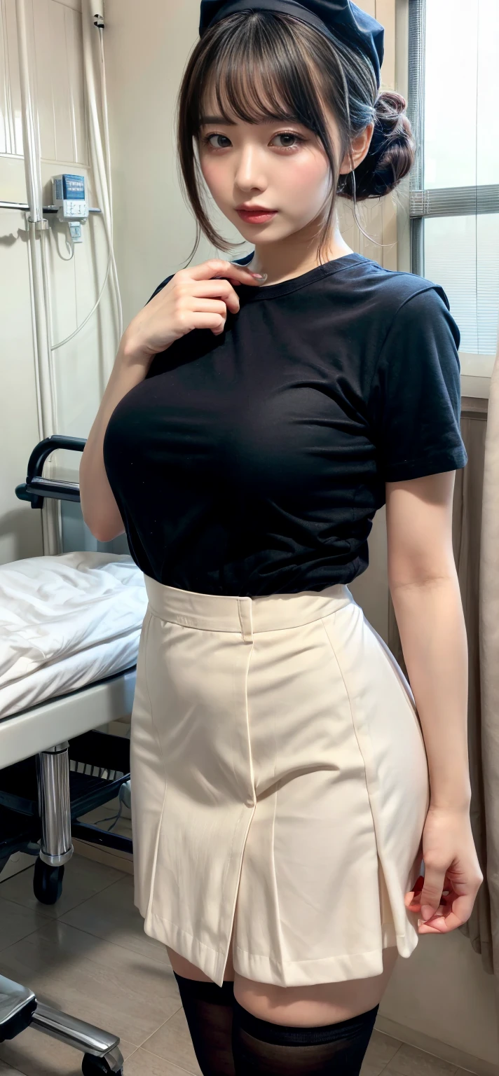 Wearing a white knitted sweater and skirt:1.5,The best smile:1.5,Slim figure:1.5,A glimpse of black panties:1.5,Holding a book in both hands:1.5