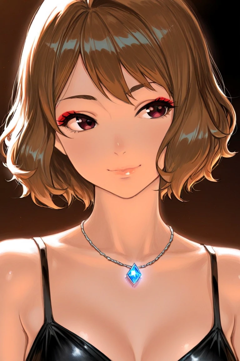 beautfull woman, Surrealism, detailded, epic, ssmile,Red lips,frontal photo,close-up of the upper body,(clear room:1.13), smooth light, (natural skin texture:1.2), (Surrealism:1.2), sharp focusing, focusing,neckleace,breasts big