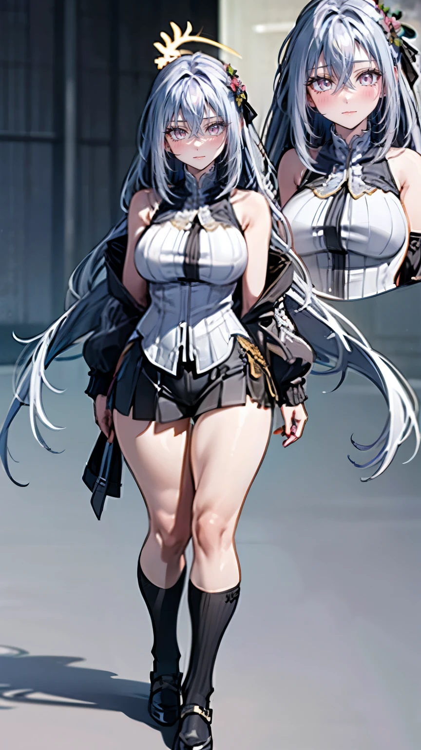 3 girls. beautiful girl . . long legs . beautiful legs . spats. thick legs. The model's body is constrained by VS . curvy body . Body Like Model . miniskirt . SHORTS . Knee Socks . Like a Wizard