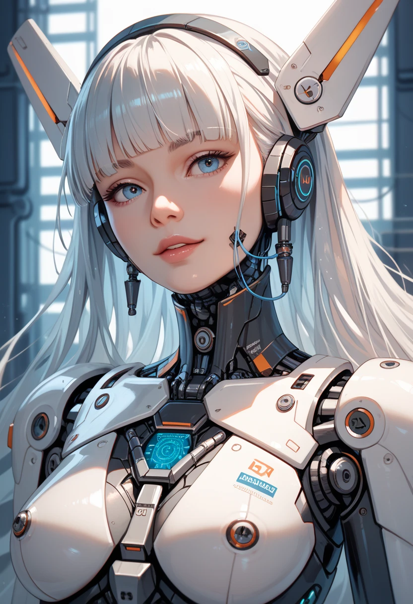 1girl, detailed beautiful face and eyes, white hair, black mecha suit, minimalism, gun, side view, bright red background, simple background, Fisheyes, masterpieces, top quality, best quality, official art, beautiful and aesthetic, animation, raise the butt,