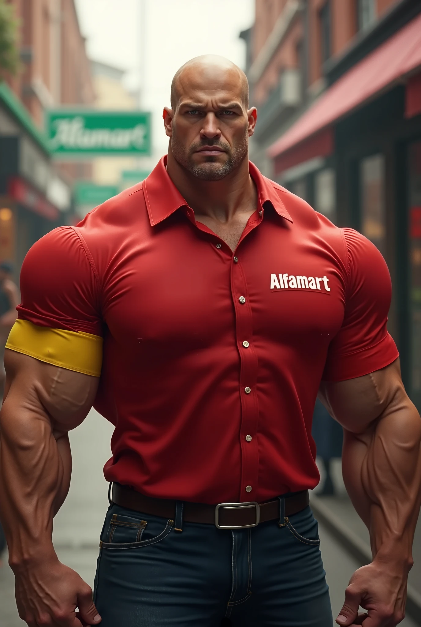 Personagem kratos god of war fazendo academia vestindo uma camiseta cavada com a escrita CRAI estampada na frente, alta qualidade