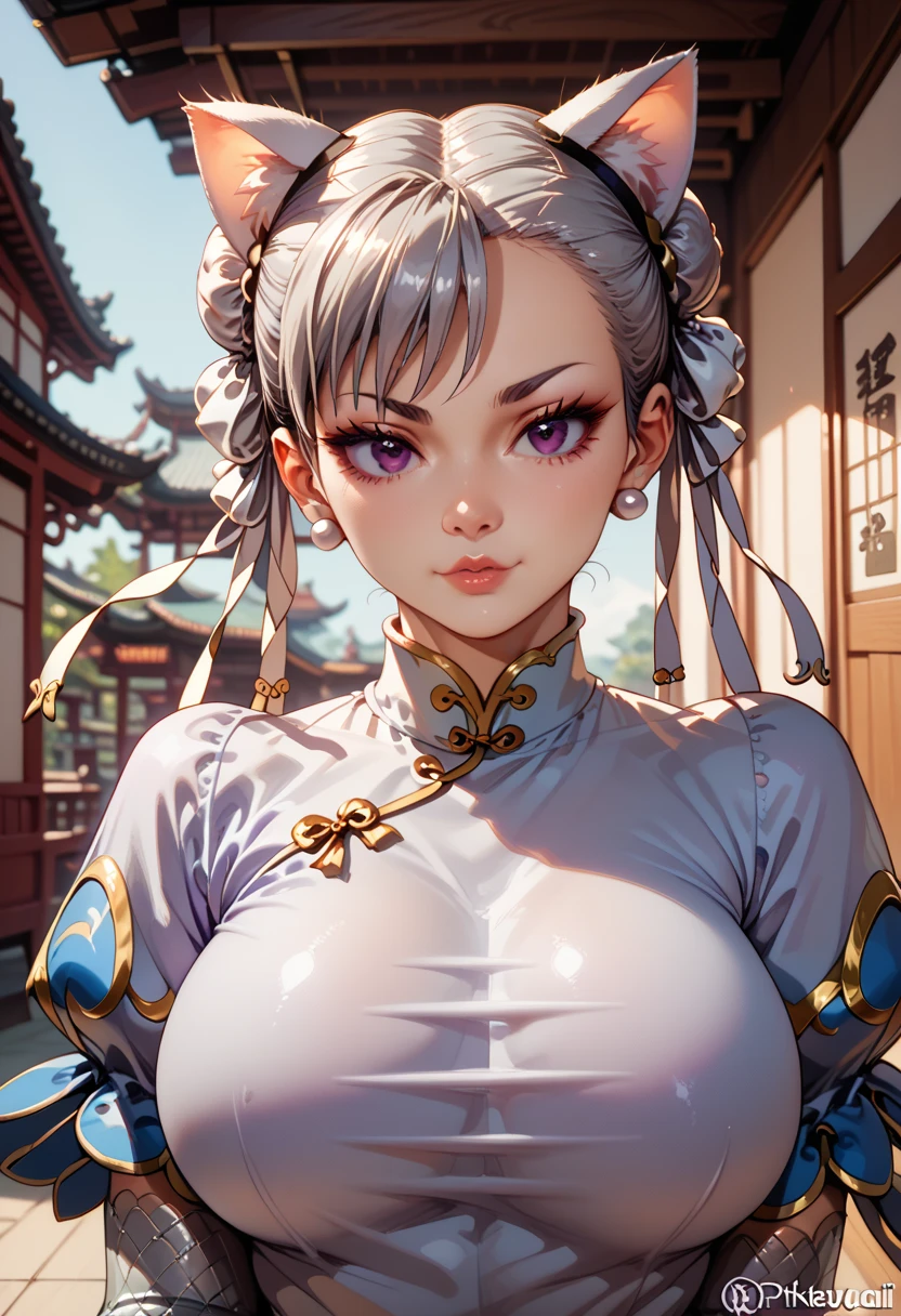 (((yamanaka ino))), (((visible black pubic hair))),(((Tear the cheongsam))),((mature female)),Thick body,(((Solo))),(((completely naked))),(((white see-through cheongsam))),,((dark puffy areola)), ((huge breasts)),((naked cameltoe)),in ryokan,A MILF,trending on artstationh,intricate face details,(Curvy physique), vibrant, 4K, 12k resolution