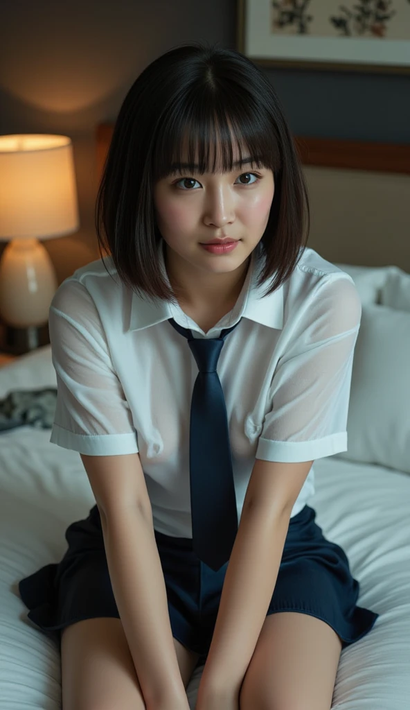 Masterpiece，Highest quality，Official Art，Highly detailed CG Unity 8k wallpapers, Best Quality, 8k, 12 Year Old Naked Girls, tits小さい, 、Raw photo, Absurd, Award-winning portraits, A shy smile, Solo, , , Delicate girl, upper body, Digital SLR, Looking at the Viewer, Frank, Sophisticated, Thin arms, maid Cafe, (Detailed eyes and face:1.0), (Senile:1.1)、((NSFW:1.7、Real))、1 Girl, ((Schoolgirl uniform)), View your viewers, Young face、Satisfied expression, (( Spreading legs、With legs apart、Mainly crotch)),Show your chest、、tits、Small breasts、、((Genitals))、((((10 years old)))))、(((Genitals)))、(Pussy line)、((((Japanese elementary school students、She has a short hair style、Japanese Junior Idols、I was in ecstasy.....、、I feel ecstasy、