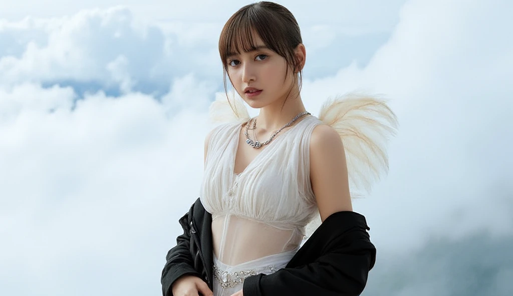(Masterpiece, Best Quality:1.2), (8k hd, 16k, 32k, ultra high resolution), (Fotorrealist:1.37), (photo and gross), realist, realist details, realist texture, intricate details, realist lighting, realist shadow, Japanese girl, supreme beautiful face, ultimate RAW skin, realist eyes