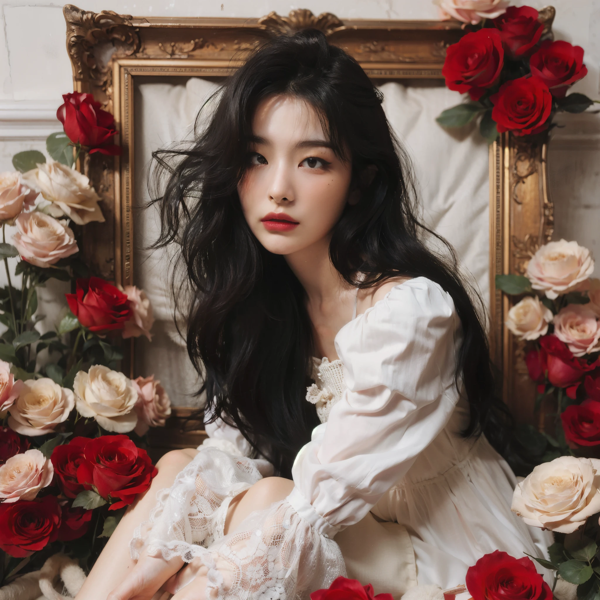 Seulgi, black hair
