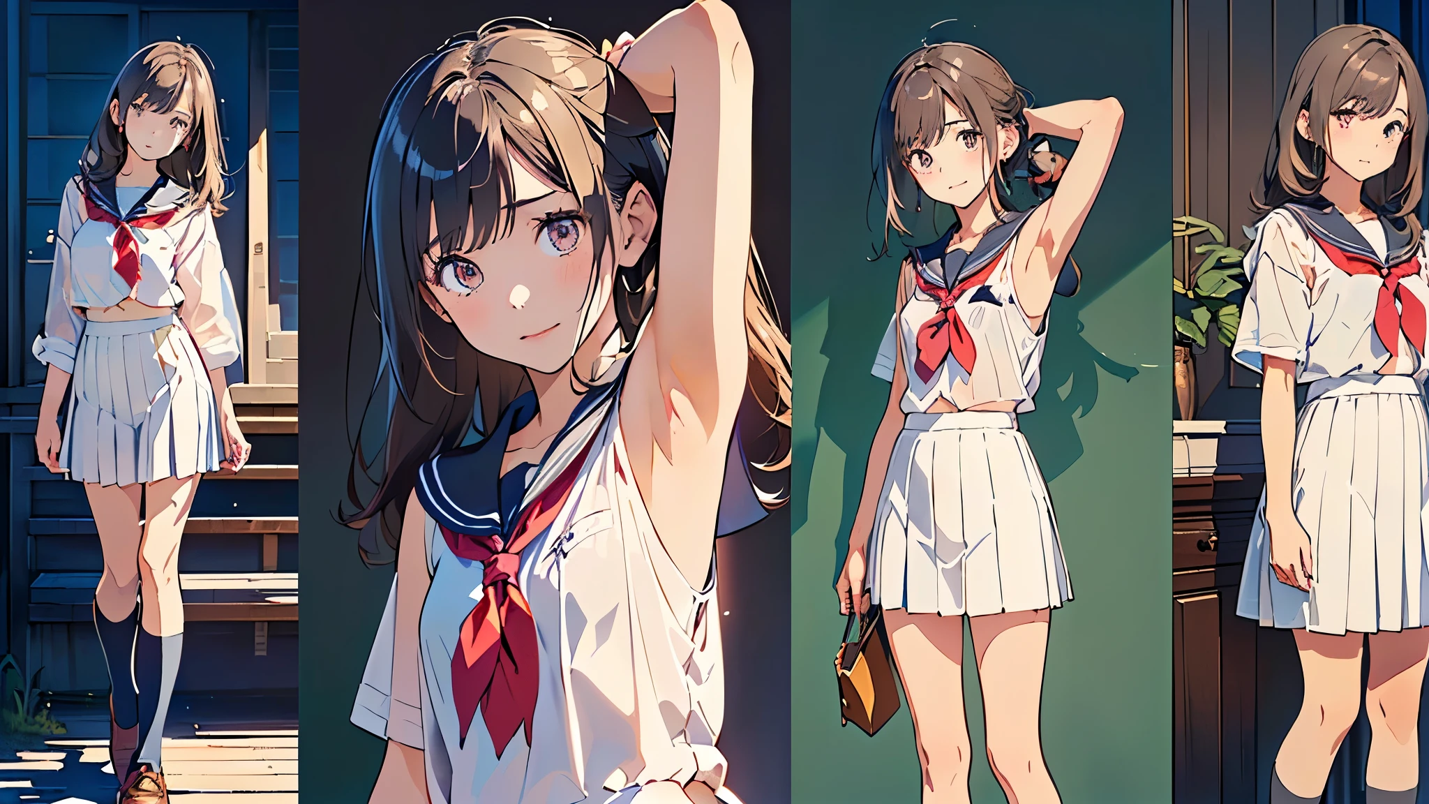 (((((realistic, Painting, 少female, 4K, masterpiece:1.5, masterpiece:1.5, top quality:1.5, high definition:1.5, Perfect Head:1.5, super detailed illustration:1.5, beautiful eyes:1.5, nude:1.5, character concept art:1.5, Official Art, HYPER DETAIL, Full of Details , high definition exquisite fan art, calm color, Deep color, watercolor, Popular characters, Best character, Supreme character, Popular charactersデザ, Best characterデザ, Supreme characterデザ, Trendy character design, Popular charactersヘアカラー, Popular charactersヘアデザ))))), ((((ティーン少female, 青年female, female, 成人female, 淑female, 二次性徴期少female, puberty, puberty処female, pubertyfemale性器, puberty少female, pubertyギャル, pubertyギャル少female, 日焼け少female, 9歳少female, 10歳少female, 11歳少female, 12歳少female, 13歳少female, Whole body, Full Body, whole body, Realistic head and torso, Age-appropriate head and body , Character design sheet , multiview, three-sided view, front view, side, side view, behind, Behind the View, Full body shot turnaround , same characters, Same role, scene of environmental change , Mr.々Composition, Mr.々Angle, having fansa, That's Fansa)))), (((female子学制服と全身全裸の比較, 全身全裸とfemale子学制服の比較, Whole bodyの着ている薄い学制服が透けている, The school uniform is see-through, revealing the naked body, The school uniform is see-through, revealing the naked body, The school uniform is see-through, revealing the naked body, The school uniform is see-through, revealing the naked body, 年齢相応のfemale性器が見えている, 年齢相応のfemale性器が透けて見えている, 全身の立ち姿勢でWhole bodyを見せている, The upper body is bent in a standing position with the whole body, 上体をのけ反らせて腋を見せてsquatting, 全身の立ち姿勢でshowing armpits, 全身の立ち姿勢で少し上体を反らせてshowing armpits, 腋を見せたsexy pose, 両腕を上げて腋を見せたsexy pose, 上体をのけ反らせて腋を見せてしゃがんだsexy pose, standing position with the upper body slightly raised to look up at the top , Age-appropriate realistic buttocks, Butt line , スポーティなButt line , 引き締まったButt line , behindからの全身を斜め下から見上げたButt line , behindからの全身を斜め下から見上げた引き締まったButt line , behindからの全身を斜め下から見上げたスポーティなButt line , back line , 最高の back line , Waist line , 最高のWaist line , Pelvic line , 最高のPelvic line , 引き締まったPelvic line , curvy beauty, curvy beauty少female, Groin, 最高のGroin, showing the body, Lift up the , toned body, appeal to abs, Appealing your armpits, showing armpitsポーズ, 腋を見せたsexy pose, Natural Gestures , 自然 Poses , Cute gestures, cute pose, Mr.々 Poses , Cool pose, aggressive pose, action pose, Brainy Pose, sexy pose, A picture perfect pose, Popular Poses , Beautiful Poses , healthy body, 健康的 Poses , smile 愛らしいsmile 最高のsmile 屈託のないsmile Baby face cute expression A rich expression Adorable Expression ish expression soft expression Angel Angel界隈 Little Devil Little Devil的 idol idolの制服 ジュニアidol female子学生の夏服 処female ignorance clear pure Obedient sexual goodness theory Closeness Evil free Emotional open aggressive sensual charming Passionate Emotional Bold Fan Shameless fine Cheerful Active active dynamic playful gesture Friendly gestures playful I miss you enjoy is delighted Happy is inviting to have sex The well-liked loved elegant stylish fashion pubertyのファッション fantasy fantasy制服 fantasy衣装 noble noble制服 upper class upper class制服 Vtuber 人気Vtuber セクシーVtuber cosplayer 人気cosplayer セクシーcosplayer positive for home sensitive succubus female Pastoral bright vibe cyberpunk History god聖 魔法少female 魔法少femaleの制服 puberty少femaleの日焼け跡 swimsuit sunburn marks on my eyes Mr.々I'm wearing an accessory Wears a lot of decorations Bright decoration Thin black tights that fit the whole body are transparent showing armpits 腕を上げてshowing armpits is pulling up her hair squatting Dance performance Dancer Dancing beautifully god々Female genitals with a straight line in the crotch of an age-appropriate girl that is completely transparent from 1枚だけのWhole bodyのアップシーン)))