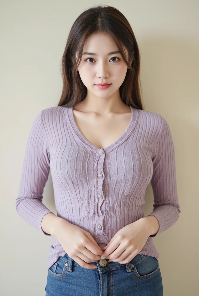 (best quality, masterpiece, colorful, dynamic angle, highest detailed),(masterpiece, best quality:1.3)
1 girl, purple sweaters, white, purple eyes wink, smile, long black hair, huge tits, thicc_thighs leg, medic, realistic, high detail,Detailedface <lora:add_detail:0.8> <lora:GirlfriendMix2:0.8> <lora:milfWeightEdit_v1:0.8> milf
