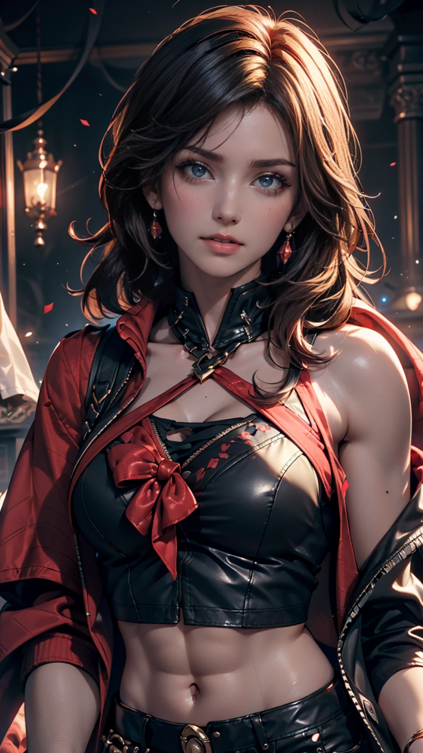 (Highest quality), Dark fantasy, Big sword, Magical girl, Frilled dress、Micro mini flare skirt(I can see your pants)、Gothic, Twin tails, Realistic, Super detailed, High resolution, anime,