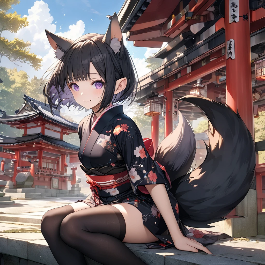 (extremely detailed CG unity 8k wallpaper), (((ultra-detailed))), ((extremely detailed)), (((best illustration))), best illumination, ((extremely delicate and beautiful)), ((an extremely delicate and beautiful girl)), {{{color palette: black, white, blue}}}, colorful, white sakura trees, park, (((colorful flowers))), ((1 girl, solo)), {{finely detailed beautiful eyes and detailed face}}, {{{{{smug}}}}}, smug, {{{long ponytail}}}, shiny hair, (((black hair with white shades))), {{{{blue eyes(glowing)}}}, beautiful detailed eyes, mature female, slender, medium breast, black wolf ears, (black wolf tail), (((intricate details))), (Black and green turtleneck sexy kimono dress), short black boots, ((wolf tattoo)), sitting, wolf spirit, bishoujo, 19_years_old
