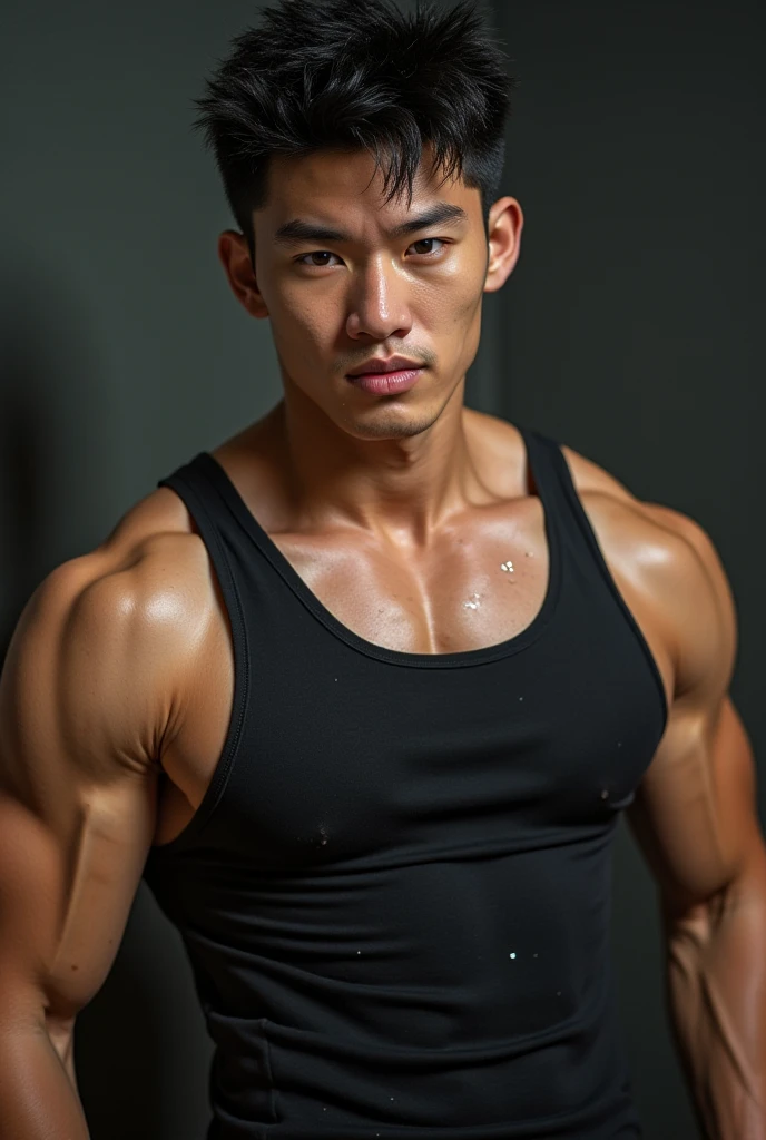 Looks like Dennis Wu,Xiao Zhan,A handsome guy of Wu Lei,There are eight-pack abs,It's a military man