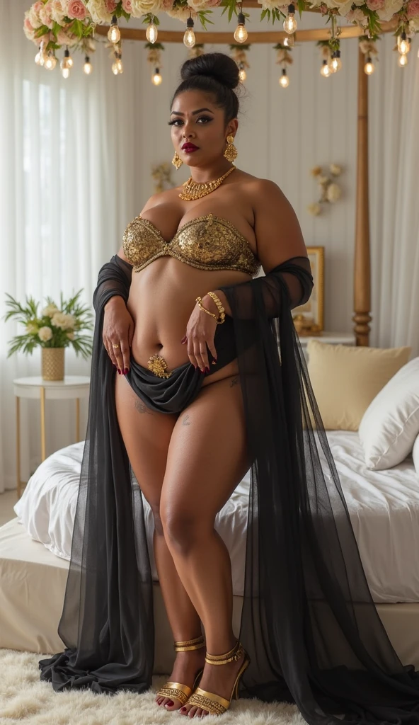 (Beauty shot:1.3) photo of a beautiful 60 jears old black woman, with a blue head scarf, wearing kente dress, Female,black female, Solo, Huge Breasts, Glamour, Realistic Skin, Realistic Face, Wild, Bossy, Cradle, Crouching, Spread Legs, (Sexy Lingerie ), black lingerie, (see-through lingerie), lace lingerie, (breasts and vaginal lips are visible through underwear: 1.5), and areolas are clearly visible: 1.3), short caramel-colored hair , excited, provocative, ecstasy(beautiful detailed eyes), (best quality), (super detailed), (masterpiece), (wallpaper), (detailed face), solo, (dynamic pose), 1 , 60 jears old black woman,black wavy hair on the chair, , heterochromic eyes, small moles under the eyes, ((short apron)), medium breasts, long legs, tightens abs, (camel toes), (), (no bra),(ultra full hd), (extremely highly detaild), (award winning masterpiece).64k)), by ray dozy