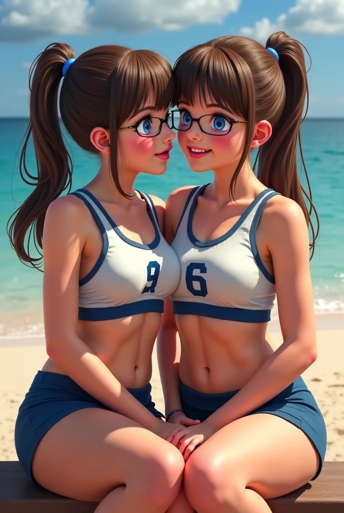 &Quot;((obra-prima), qualidade superior), illustration, 3DMM, cartoon style, 3d, 3d render, disney pixar render, Kinomoto Sakura, beautiful detailed girls, 2 girls, 3 girls, cute, charming look, blonde, brown hair, short hair, cabelo da antena, Dois lados para cima, bobes de cabelo, olhos verdes, one-piece school swimsuit, Outdoor exhibitionism,Half-undressed clothes, nudista, cameltoe, lado revelador de roupas, ginasta, ((flexible)), sardas, corar, olhar fixo no espectador, Rejeitar, (corpo perfeito), (perfectly proportions), roll, dia, sunlight, Tomoeda Primary School Garden, Petals, cherry tree, nuvem, Pink school backpack with hanging decorations, ArtbyNoise, melhor sombra, best ilumination, HDR, alta resolução, Foto bruta 8K, fotorrealista, Vibrando,