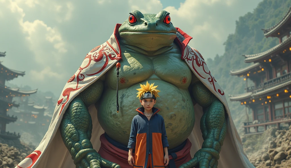draw naruto yaoi with a toad
