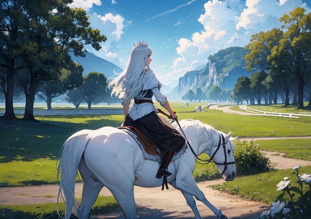 ((best quality)), ((anime masterpiece)), (high detailed), 8k, cinematic lighting, horse
