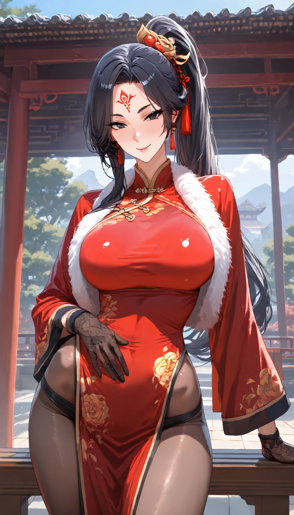 high resolution、8k、Beautiful eyes、、NSFW、China dress、Chinese clothing、 Glossy with oil々Skin、Shiny thighs,Narrow waist、Firm big breasts、Love juice drips、Sexually excited facial expression、Sex appeal、cum on、Background White