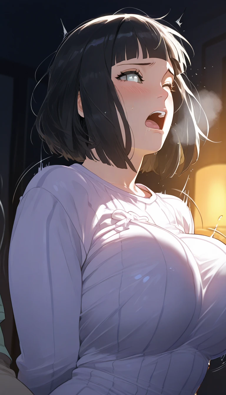 cum in mouth, cum on tongue, facial, bukkake,
penis face, Penis awe, surprised,smelling,1boy, penis,spoken blush,spoken question mark,spoken exclamation mark,spoken heart, Penis on Face,
One woman,Sadako,hair over eyes, yamamura sadako,Long black hair down to the waist,(hair over eyes:1.5),long bangs hide the eyes,
High resolution,Sharp focus,(Super detailed,Very detailed),(Very detailed CG unity 8k wallpaper),(((Vibrant colors))),{best illustration},
((complete anatomy)),Perfect Fingers,(Detailed body),(Detailed face)), beautiful,Tight waist,Long legs,curve,Cleavage,
pale skin, shiny 肌,very shiny 肌,Shiny body,plastic glitter 肌,exaggerated shiny 肌,illuminated 肌,
Natural skin texture, Realistic facial details,erotic,Bold,(Huge breasts),(Huge hips),
High amount of pubic hair, Thick pubic hair,
White wet robe, White embroidered see-through underwear, Open your mouth, embarrassed,
(portrait), nsfw, bewitching pose, (((vulgarity))), sweat,