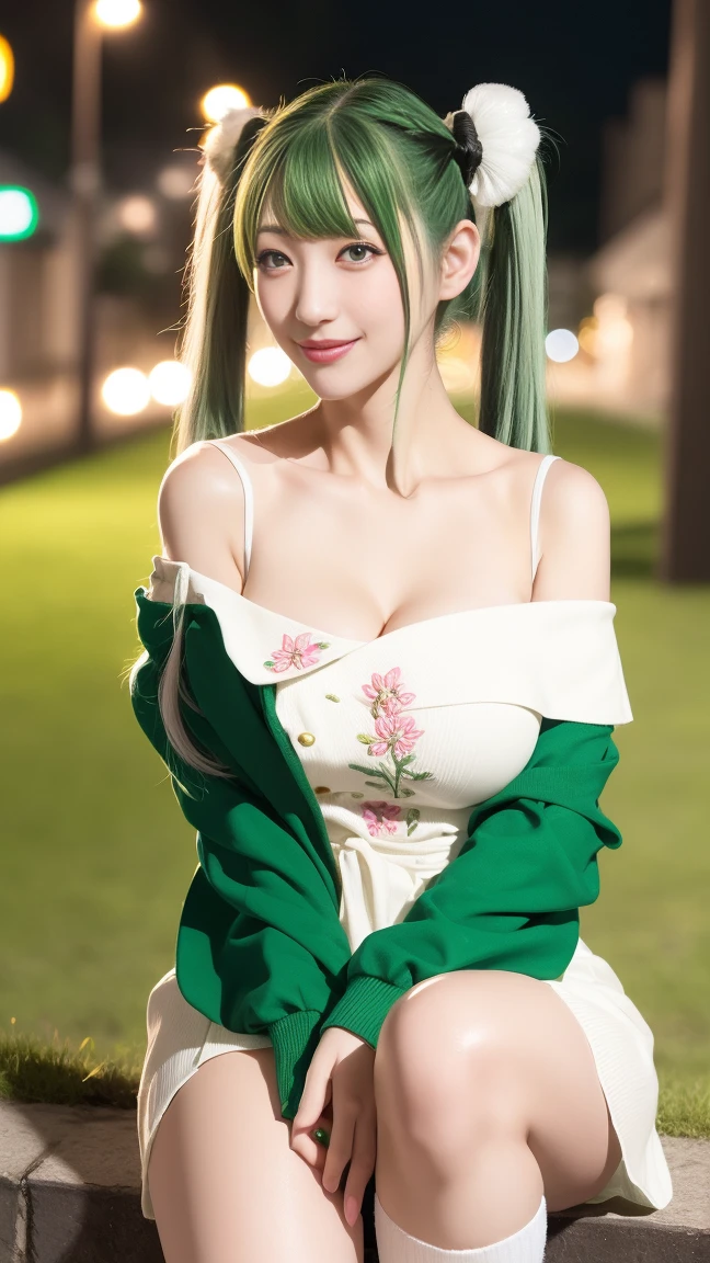 Reality, product quality, ((1 girl)), ((バスローブ)), a Japanese young pretty woman, cute face, ((リアル)), glossy lips, double eyelid, natural makeup, long eyelashes, shiny smooth green hair, ロングヘアー, asymmetrical bangs, High resolution, detailed hairstyle, detailed face, epic lighting, lively, perfect limbs, パーフェクト・アナトミー, blush, デレル, Look up, drunk, crying, open mouth, heart earrings, crying with eyes open, happy tears, head wreath, parted bangs, black hair, hime cut, high detail, Verism, depth of field, Canon, 85mm, f/1.8, masterpiece, anatomically correct, masterpiece, UHD, 8k, highres, best quality, anatomically correct