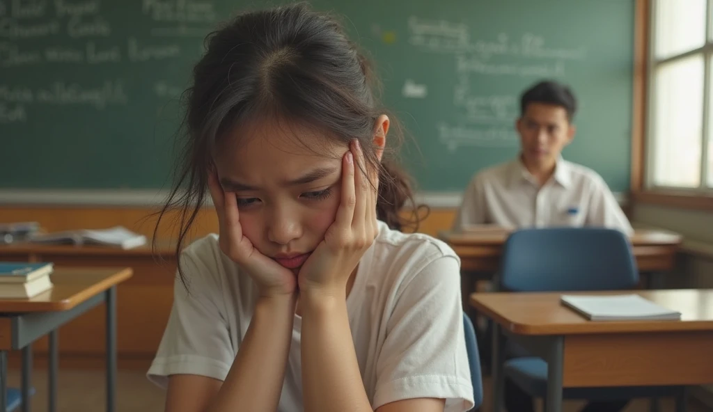filipina student get punishment hands up revealing her armpit in front of classmate and 