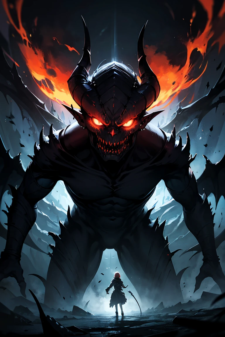 (Best quality,A high resolution:1.2),(dark,menacing:1.1),(sinister:1.1),(Devil,Satan,lucifer:1.1),(The demons:1.1),(Ominous,Foreboding:1.1),(Powerful figure:1.1),(Red glowing eyes,Sharp teeth:1.1),(Black wings,Thick,Tattered:1.1),(Hell landscape:1.1),(Fire,brimstone:1.1),(Threatening atmosphere:1.1),(dark shadows,Menacing presence:1.1),(Ominous clouds,Stormy sky:1.1),(Gloomy,Unforgettable mood:1.1),(Ominous aura,evil energy:1.1),(dark aura,Smoke:1.1),(intense heat,fiery flames:1.1),(surreal,Nightmarish vision:1.1),(Prophecy of the book of Revelation:1.1),(Twisted horns,Blazing Crown:1.1),(Ominous whisper,Evil laughter:1.1),(Screams of torment,Echoing cries:1.1),(Ominous symbols,Ancient runes:1.1),(Mystical Artifacts,Shadow artifacts:1.1),(Hell Rituals,Ritual sacrifices:1.1),(Demon Servant，,dark creatures:1.1),(Desolate,barren wasteland:1.1),(Academy of Souls,Tormented souls:1.1),(Eternal curse,Desperate life:1.1),(The destruction of the end of the world,The world is in chaos:1.1),(Malicious intent,The embodiment of darkness:1.1),(A gateway to the underworld,Nightmare realm:1.1),(Funk,terroral:Saint].Lovers with sunflowers on their heads